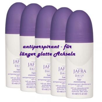 Jafra 5x Antiperspirant Deo Roll-on für länger glatte Achseln